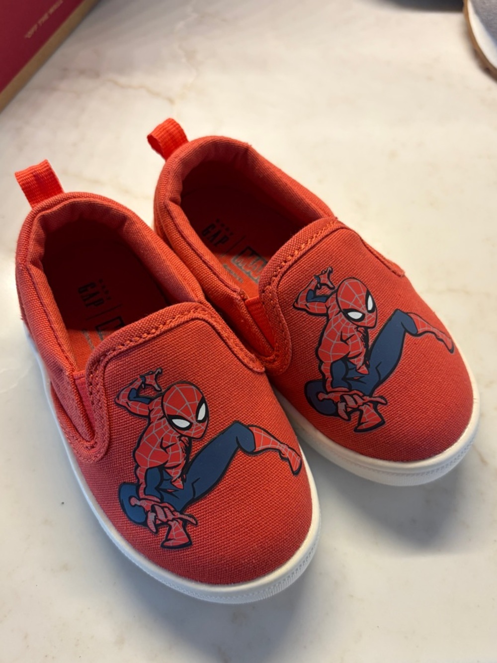 Baby GAP Marvel Toddler Red Spider-Man Slip-On Sneakers
